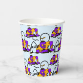 Creepy Zombies Spooky Halloween-Party Pappbecher (Rückseite)