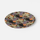 Creepy Zombies Spooky Halloween-Party Pappteller (Schrägansicht)