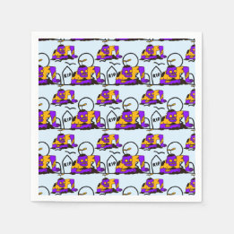 Creepy Zombies Spooky Halloween-Party Serviette