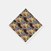 Creepy Zombies Spooky Halloween-Party Serviette (Ecke)
