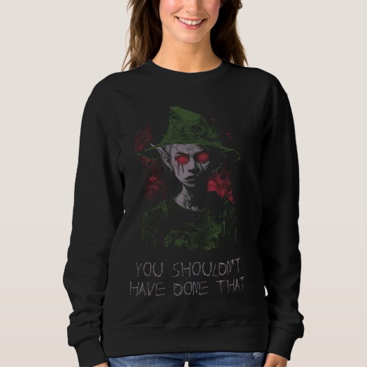 Creepypasta Cosplay The Drowned Costume Horror Elf Sweatshirt (Vorderseite)