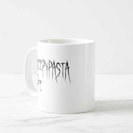 Creepypasta Kaffeetasse (Vorderseite Links)