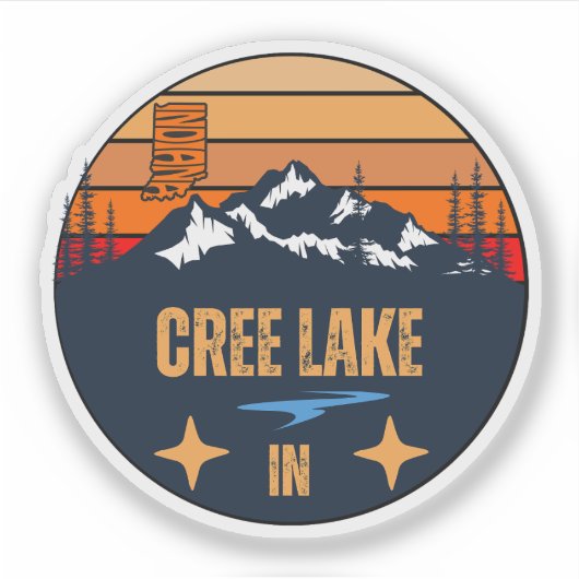 Creesee, Indiana Aufkleber (Vorderseite)