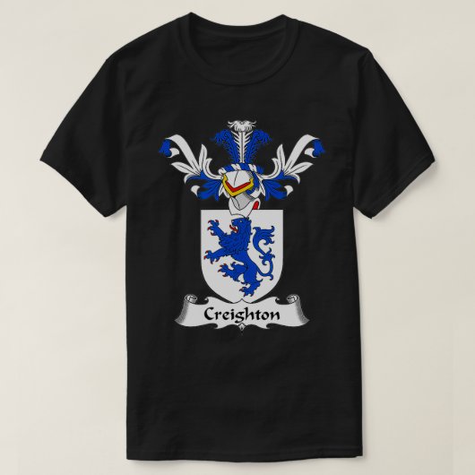 Creighton Coat of Arms Familienwappen T-Shirt (Design vorne)