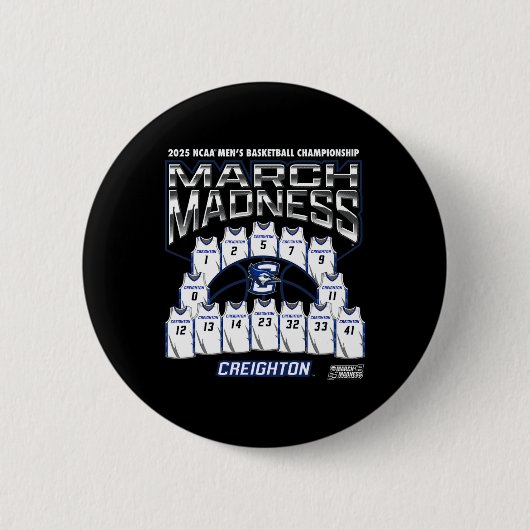 Creighton March Madness 2025 Men's Sketll Nil Button (Vorderseite)