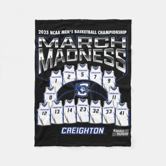 Creighton March Madness 2025 Men's Sketll Nil Fleecedecke (Vorderseite)