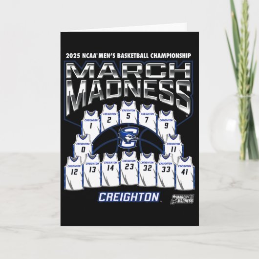 Creighton March Madness 2025 Men's Sketll Nil  Karte (Vorderseite)