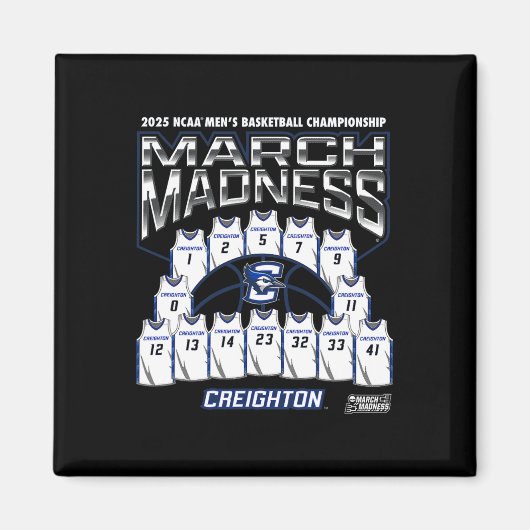 Creighton March Madness 2025 Men's Sketll Nil Magnet (Vorne)