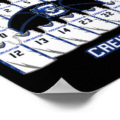 Creighton March Madness 2025 Men's Sketll Nil Poster (Ecke)