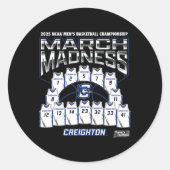 Creighton March Madness 2025 Men's Sketll Nil  Runder Aufkleber (Vorderseite)