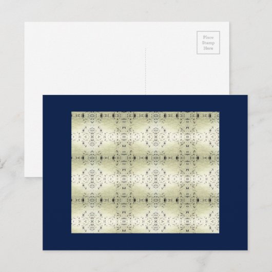 Crem de Lace Midnight Blue Postkarte (Vorne/Hinten)