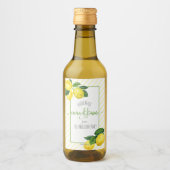 Crema di Limone Wasserfarben Zitronen Skriptname B Weinetikett (Vorderseite)