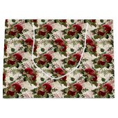 Cremdrachenfliegen und Rose Große Geschenktüte (Vorderseite)