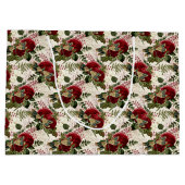 Cremdrachenfliegen und Rose Große Geschenktüte (Rückseite)