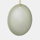 Creme 3d Sphere Effect Keramik Ornament (Rechts)