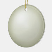 Creme 3d Sphere Effect Keramik Ornament (Links)