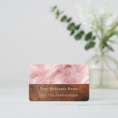 Creme Animal Fur Brown Südwest Cowhide Visitenkarte (Stehend Vorderseite)