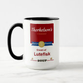 Creme aus Lutefisk Soup Coffee Tasse. Tasse (Links)