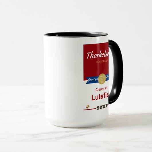 Creme aus Lutefisk Soup Coffee Tasse. Tasse (VorderseiteRechts)