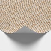 Creme Baumrinden Holz Geburtstag Geschenkpapier (Ecke)