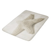 Creme Beach Starfish Badematte (Schrägansicht)