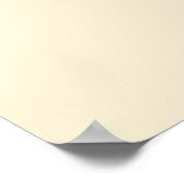 Creme Beige 5 Tischdecken Hochzeitskarte Poster (Ecke)