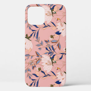 Creme Beige Lilies: Rosa Nahtloser Hintergrund Case-Mate iPhone Hülle