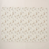 Creme Beige Sand Schmetterlinge Sherpadecke (Vorderseite (Horizontal))