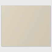 Creme Beige Solid Color Geschenkpapier (Flach)