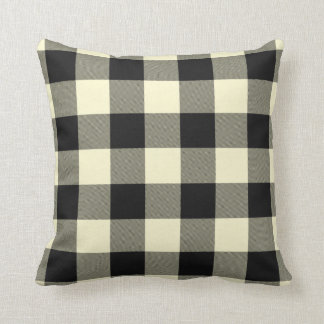 Creme Black Buffalo Kariert Twillkissen Kissen