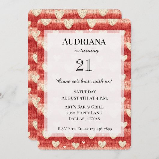 Creme Black Leopard Animal Print Birthday Einladung (Vorne/Hinten)