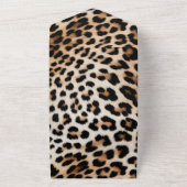 Creme Black Leopard Print All In One Einladung (Außenbereich)