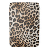 Creme Black Leopard Print Badematte (Vorderseite Vertikal)