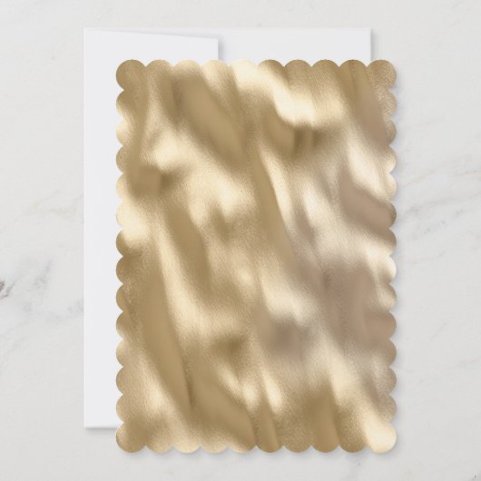 Creme Black Leopard Print Einladung (Rückseite)