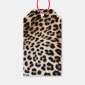 Creme Black Leopard Print Geschenkanhänger (Rückseite)