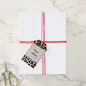 Creme Black Leopard Print Geschenkanhänger (Mit Garn)