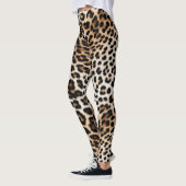 Creme Black Leopard Print Leggings (Links)