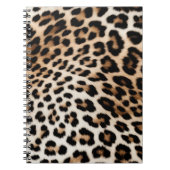 Creme Black Leopard Print Notizblock (Vorderseite)