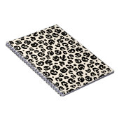 Creme Black Leopard Print Notizblock (Rechte Seite)