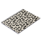 Creme Black Leopard Print Notizblock (Linke Seite)
