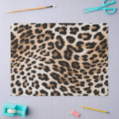 Creme Black Leopard Print Seidenpapier (Basteln)