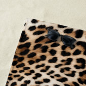 Creme Black Leopard Print Strandtuch (Beispiel)