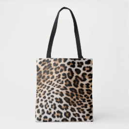 Creme Black Leopard Print Tasche