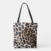 Creme Black Leopard Print Tasche (Rückseite)