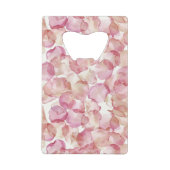 Creme Blush Pink Roses Brautparty Geldbeutel Flaschenöffner (Rückseite)