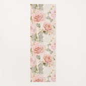 Creme Blush Pink Roses Brautparty Yogamatte (Vorderseite)