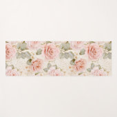 Creme Blush Pink Roses Brautparty Yogamatte (Vorderseite (Horizontal))