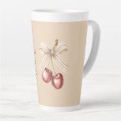 Creme-Bogen rote Kirschen   Milchtasse (Rechte Ecke)