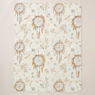 Creme Boho Federn Traumfänger Sherpadecke