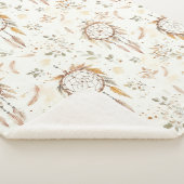 Creme Boho Federn Traumfänger Sherpadecke (3/4)